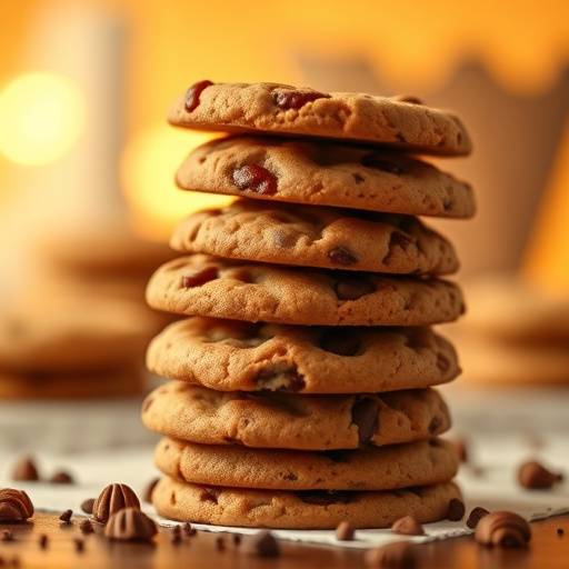 Imagen de varias galletas apiladas, representando visualmente las cookies de internet.